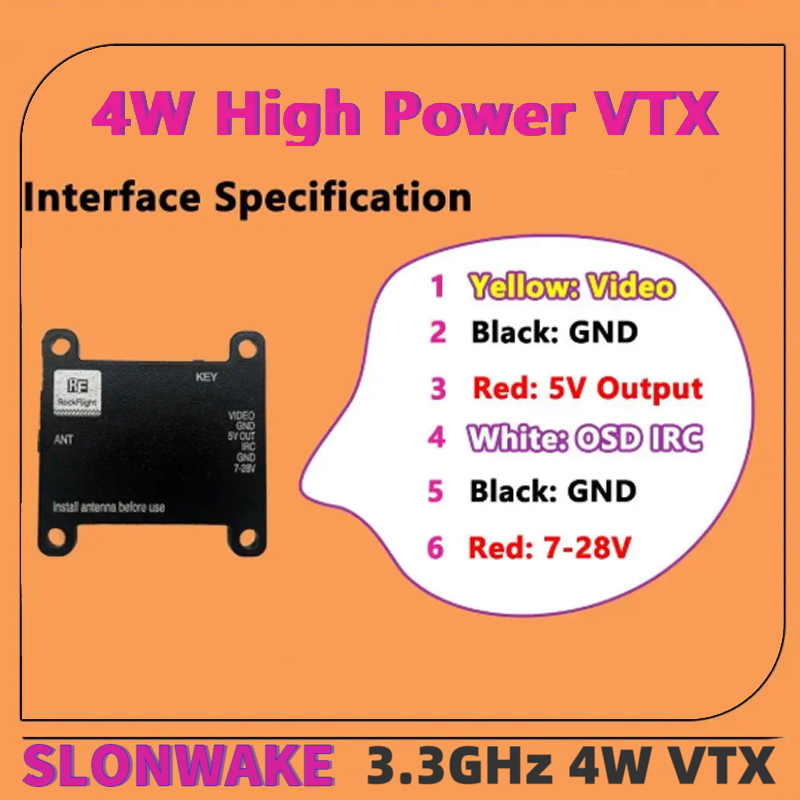 SLONWAKE FPV 3.3G 16CH 4000mW  - Drone With Rc Remote review and price