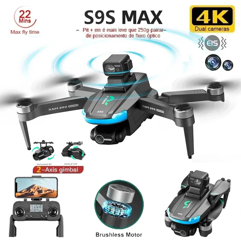 NEW S9S MAX MINI Drone 4K 2-Ax - Dron Rc Quadcopter review and price