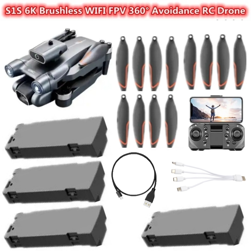 S1S 6K Brushless WIFI FPV 360° - Drone Rc S1S review and price