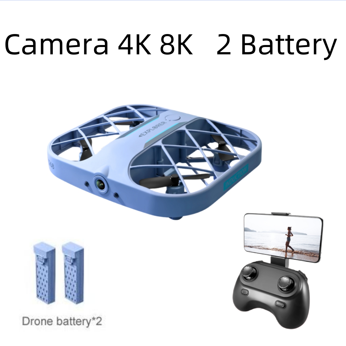 JJRC H107 FPV RC Drone with 2  - Dron Rc Quadcopter review and price